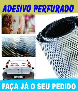 ADESIVO MICRO PERFURADO pvc vinil micro perfurado m2 4x0  corte reto CONSULTE LARGURA DA MIDIA EM ESTOQUE