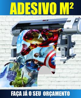ADESIVOS M2 PVC VINIL BRANCO FOSCO M2 4X0  CORTE RETO 