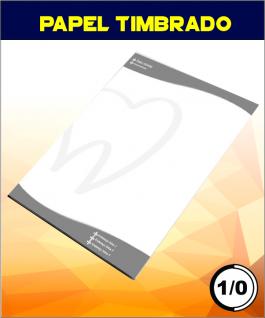 PAPEL TIMBRADO A4 OFFSET 90G 21 X 29,7 CM 1X0 SEM VERNIZ CORTE RETO 