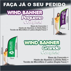WIND BANNER COMPLETO PROMOCIONAL PEQUENO 2,10 MTS TECIDO DUPLA FACE MICROFIBRA (FRENTE E VERSO)  4X4 SUBLIMAÇÃO BASE/HASE + TECIDO (TOTAL DE 2,10 MTS DE ALTURA) 